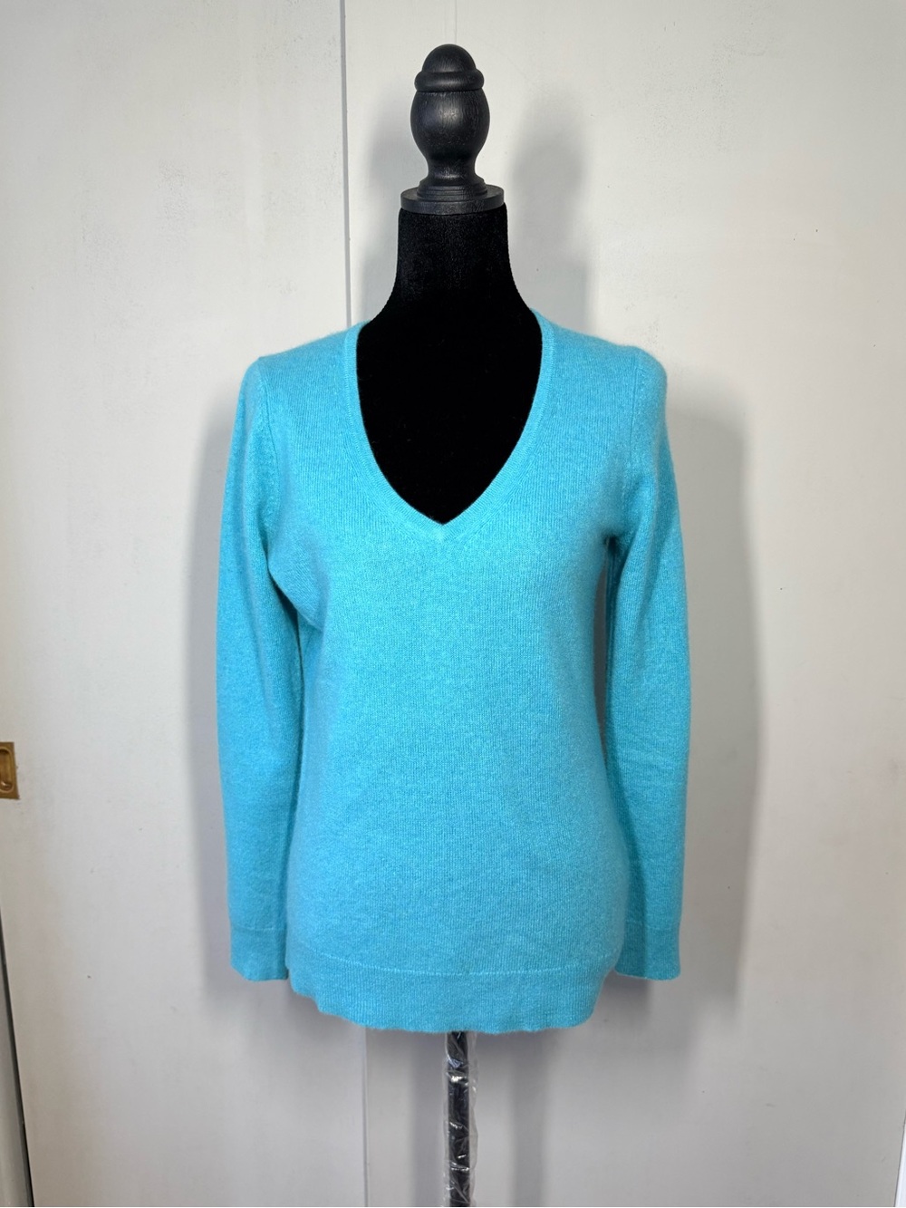Charter Club V-Neck Sweater in Aqua